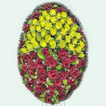 Венок из искусственных цветов